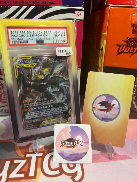 PSA 10 Pikachu & Zekrom GX #SM168 PROMO
