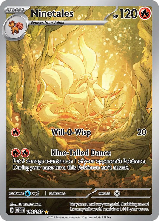 Ninetales #199 Pokemon Obsidian Flames